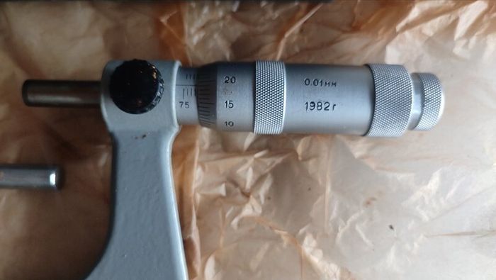 IN STOCK. Vintage USSR Micrometer MK 75-100mm (0.01mm) GOST 6507-78 (1982) - New Old Stock (NOS)