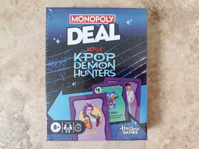 Monopoly DEAL K-Pop Demon Hunters Card Board Game Netflix 2-5 players 8+ Hasbro