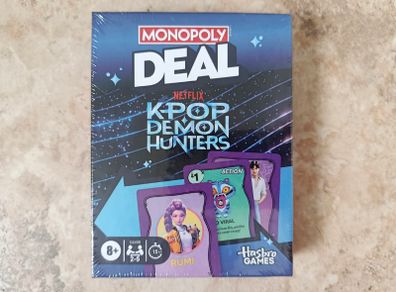 Monopoly DEAL K-Pop Demon Hunters Card Board Game Netflix 2-5 players 8+ Hasbro