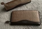 osprey leather purse and holder set new