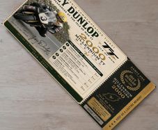 Joey Dunlop Souvenir Ticket Isle Of Man TT 2000