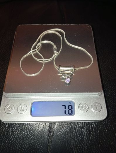 sterling silver chain with pendant