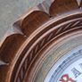 Art Nouveau Stunning Oak Aneroid Barometer Image 9