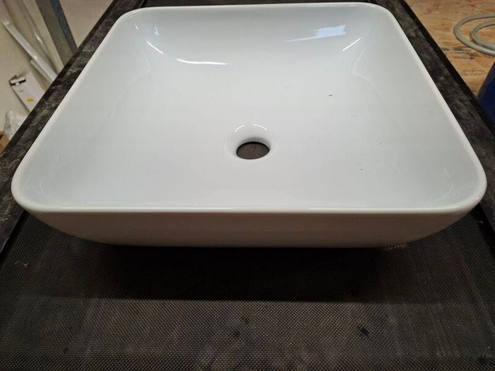 bathroom counter top sink x 2