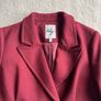 Elegant Winter Burgundy Overcoat Image 3