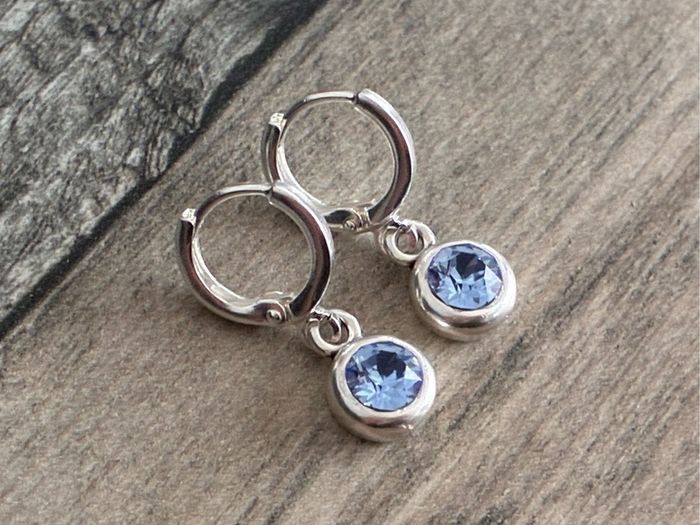Silver Plated Swarovski Crystal Earrings