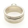 925 Vintage Sterling Silver & Moonstone Spinner Ring Image 4