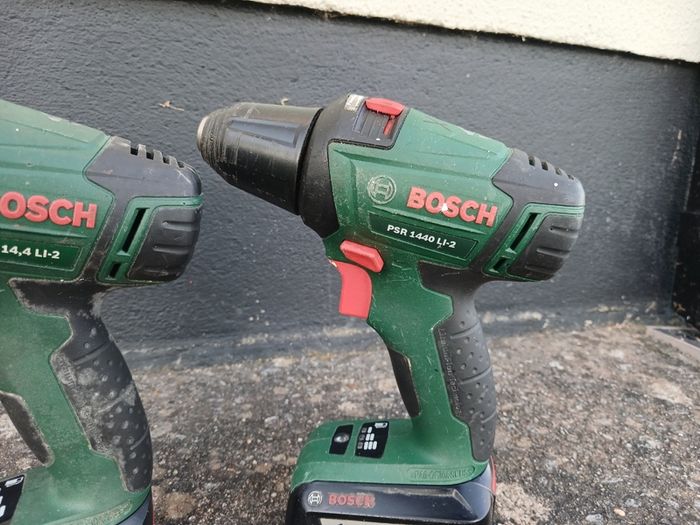 Bosch power tool drill set, 3 machines