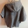 Next BNWT age 3-4 Grey jersey Poncho Image 3
