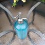 Antique, soda syphon, Coloured,Blue Bottle ,Pub Memorabilia Image 4