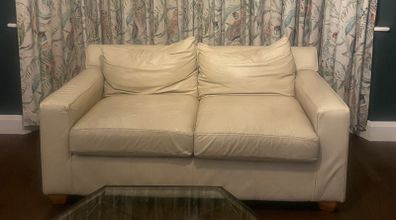 Two seater sofa - cream