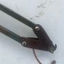 Antique Herbert Terry & sons lamp Redditch UK Anglepoise Lamp Model 1209 x2 copper,  for spares or restoration c1930. Image 5