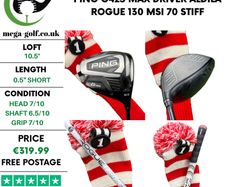 Ping G425 Max Driver / 10.5 Degree / Aldila Rogue 130 Msi 70 Stiff