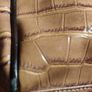Ladies Brown faux-croc Handbag Image 6