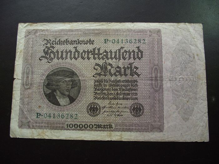 Germany. Reichsbanknote. 100,000 Mark (1.2.1923)