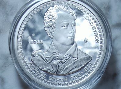 Greece 10 Euro Silver (.925) Proof Coin 2022 - Lord Byron - Philosophers