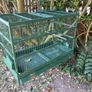 Vintage French Decorative Wire and Wood Bird Cage Image 2