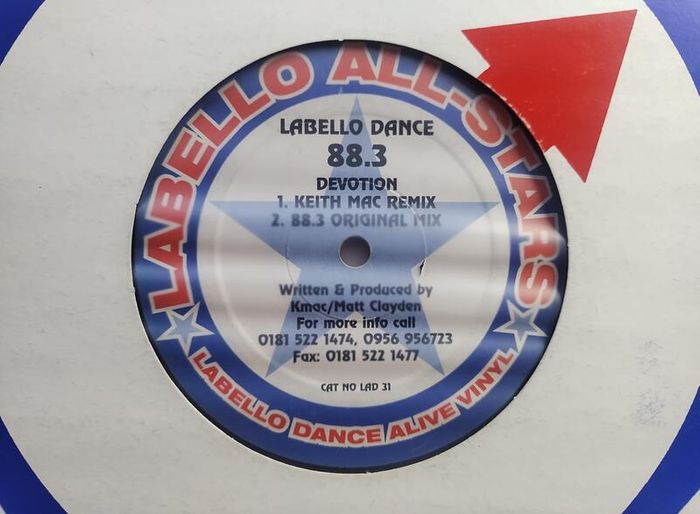 88.3 - Devotion - Labello Dance Records - Keith Mac 90s Oldschool Piano HOUSE Classic! I wanna give you devotion..