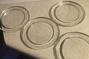 SET OF 4 Vintage, Thick Glass Coasters/Casters