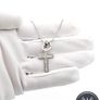 Vintage 925 CZ Cross & Heart Silver Necklace Image 5