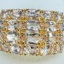 Silver Exquisite Harry Ivens Morganite & Zircon Ring Image 7