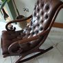 Chesterfield Genuine Slipper Rocking chair Image 9