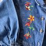 Vintage St Michael from Marks & Spencer embroidered denim dress 5yrs Image 3