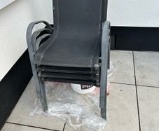 four garden chairs