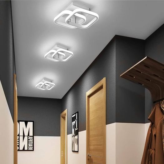 Ceiling Light Modern 22W LED Cool White 6000K Acrylic Square LED Ceiling Lamp for Hallway Office Bedroom Kitchen Living Room Ceiling Light (FREE SHIPPING)