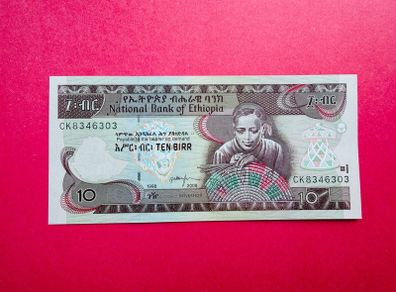 Ethiopia  10 Birr  1998 - 2006  Pick  48d ( Uncirculated )