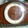 Rare Original Hermle 60s German Mid Century Teak Desk Mantel Chimny Clock By Hermle (the Clock Works Well And Keeps Time) Image 9