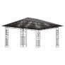 Gazebo with Mosquito Net and String Lights 4x3x2.73 m Anthracite 180 g/sq.m Image 3