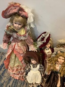 Vintage porcelain dolls