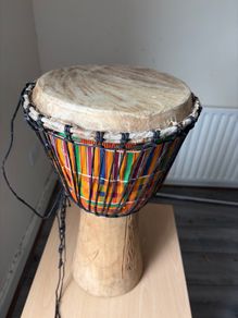 African Djembe Wooden Drum