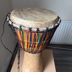 African Djembe Wooden Drum