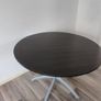 Round Dark Wood Dining Table Image 2