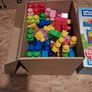 MEGA Bloks Building Blocks Build 'N Learn Table Blue and Red Image 3