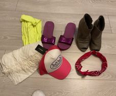 Shoes, Scarfs & Hat