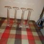 Vintage Glass Pillars x 4 for Sale Image 2