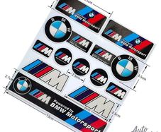 Reflective Car Badge Decor Stickers Car Motorcycle Night Driving Safety Luminous Decals For BMW 1 3 5 7 Series X1 X3 X5 X7