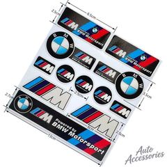 Reflective Car Badge Decor Stickers Car Motorcycle Night Driving Safety Luminous Decals For BMW 1 3 5 7 Series X1 X3 X5 X7