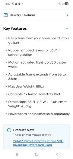 Hoverboard Go cart