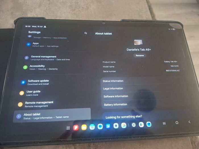 samsung a9+ tablet with case