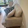Beige Corduroy 3-Seater Sofa Image 2