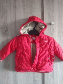 Dudu quality Winter jacket 2/3 years red barely worn red