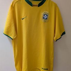 Genuine Vintage 2006 Nike Brazil Home Jersey Shirt Mens XL