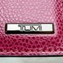 Tumi leather passport cover, burgundy Image 5