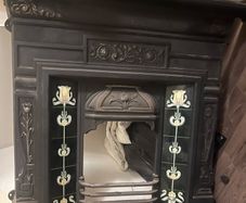 Antique 1911 Edwardian fireplace