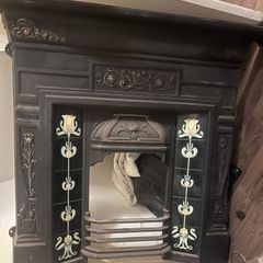 Antique 1911 Edwardian fireplace