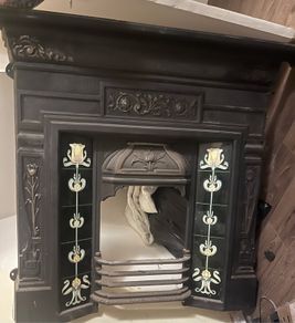 Antique 1911 Edwardian fireplace